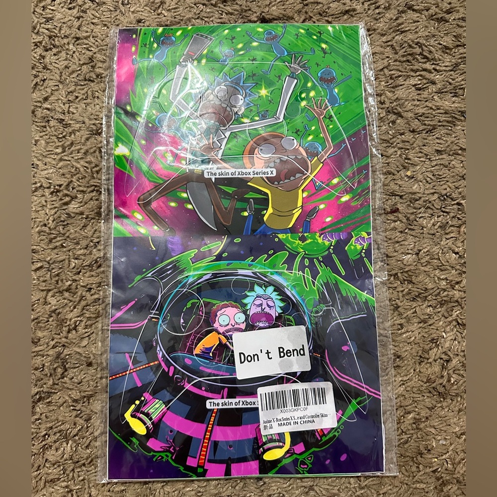 X-Box Series X console and controller skin set